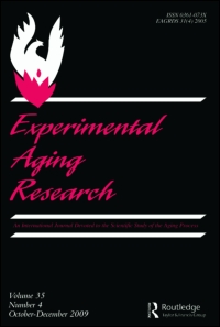 Cover image for Experimental Aging Research, Volume 27, Issue 2, 2001