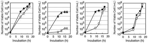 Fig. 1. Effects of metals and 0.1% dl-penicillamine on growth of B. subtilis 168.