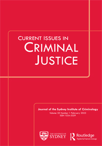 Cover image for Current Issues in Criminal Justice, Volume 35, Issue 1, 2023