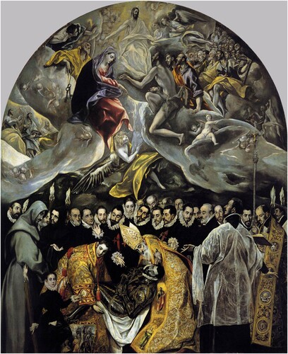 Figure 6. The Burial of the Count of Orgaz, 1586, by El Greco, Wikimedia Commons, in the public domain