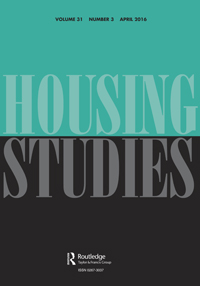 Cover image for Housing Studies, Volume 31, Issue 3, 2016