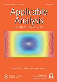 Cover image for Applicable Analysis, Volume 98, Issue 3, 2019