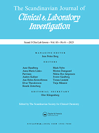 Cover image for Scandinavian Journal of Clinical and Laboratory Investigation, Volume 83, Issue 8, 2023