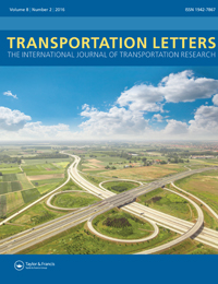 Cover image for Transportation Letters, Volume 8, Issue 2, 2016