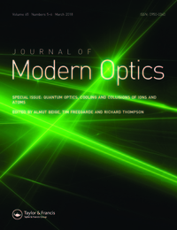 Cover image for Journal of Modern Optics, Volume 65, Issue 5-6, 2018
