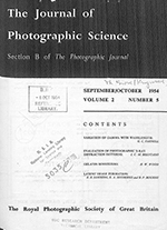 Cover image for The Imaging Science Journal, Volume 2, Issue 5, 1954