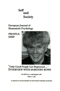 Cover image for Self & Society, Volume 19, Issue 4, 1991
