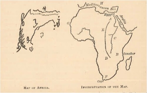 Figure 6. Interpretation of Swedenborg’s map by Swedenborgian James F. Buss (1883). The Swedenborg Society, London.
