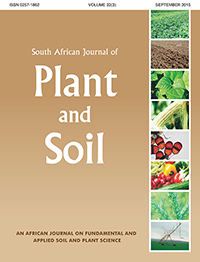 Cover image for South African Journal of Plant and Soil, Volume 32, Issue 3, 2015