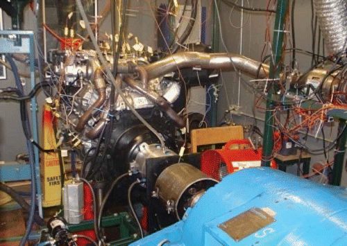 Figure 10. The experimental engine setup.
