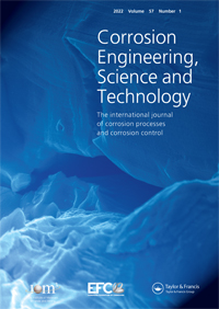Cover image for Corrosion Engineering, Science and Technology, Volume 57, Issue 1, 2022