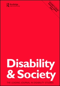 Cover image for Disability & Society, Volume 9, Issue 1, 1994