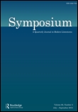 Cover image for Symposium: A Quarterly Journal in Modern Literatures, Volume 67, Issue 1, 2013