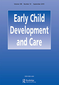 Cover image for Early Child Development and Care, Volume 189, Issue 10, 2019