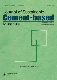 Cover image for Journal of Sustainable Cement-Based Materials, Volume 12, Issue 8, 2023