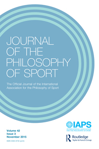 Cover image for Journal of the Philosophy of Sport, Volume 42, Issue 3, 2015