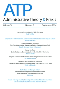 Cover image for Administrative Theory & Praxis, Volume 38, Issue 4, 2016