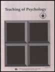 Cover image for Teaching of Psychology, Volume 37, Issue 1, 2009