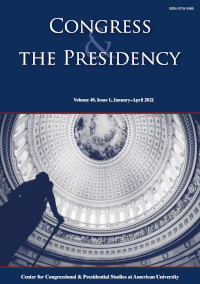 Cover image for Congress & the Presidency, Volume 48, Issue 1, 2021