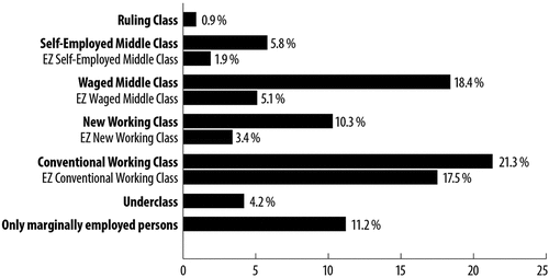 Figure 1. Labour force categories (n = 19381). Labour force aged 15 to 64 (Source: Own presentation based on BBiB and BAuA data).