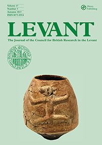 Cover image for Levant, Volume 47, Issue 3, 2015