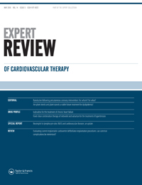 Cover image for Expert Review of Cardiovascular Therapy, Volume 14, Issue 5, 2016