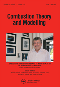 Cover image for Combustion Theory and Modelling, Volume 25, Issue 6, 2021