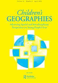 Cover image for Children's Geographies, Volume 21, Issue 2, 2023