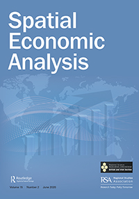 Cover image for Spatial Economic Analysis, Volume 15, Issue 2, 2020