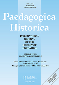 Cover image for Paedagogica Historica, Volume 56, Issue 1-2, 2020