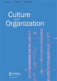 Cover image for Culture and Organization, Volume 27, Issue 6, 2021