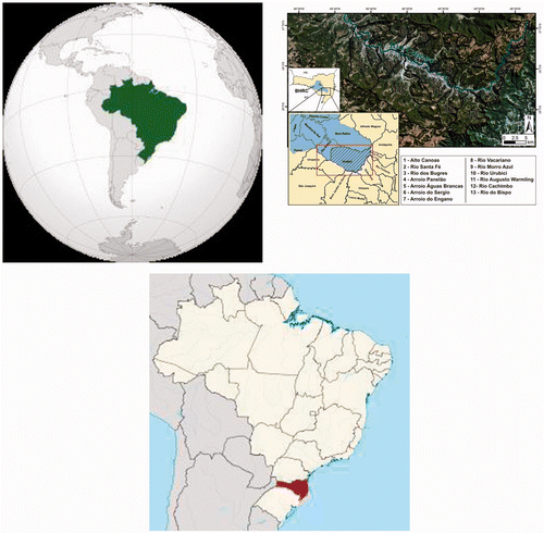 Figure 3. Canoas river basin: local map.