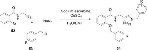 Scheme 4. Synthesis of amide linked 1,2,3-triazoles.