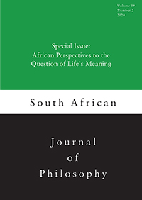 Cover image for South African Journal of Philosophy, Volume 39, Issue 2, 2020