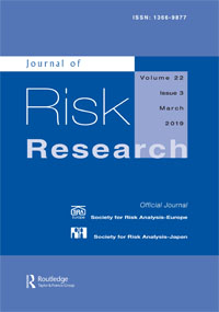 Cover image for Journal of Risk Research, Volume 22, Issue 3, 2019