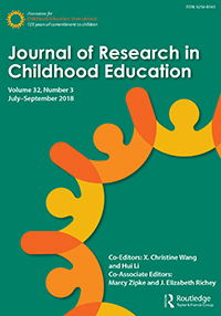 Cover image for Journal of Research in Childhood Education, Volume 32, Issue 3, 2018