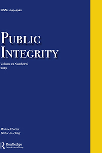 Cover image for Public Integrity, Volume 21, Issue 6, 2019