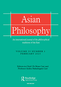 Cover image for Asian Philosophy, Volume 33, Issue 1, 2023