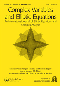 Cover image for Complex Variables and Elliptic Equations, Volume 68, Issue 10, 2023