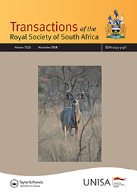 Cover image for Transactions of the Royal Society of South Africa, Volume 73, Issue 3, 2018