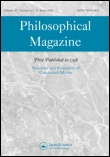 Cover image for Philosophical Magazine, Volume 90, Issue 13, 2010