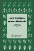 Cover image for Communications in Soil Science and Plant Analysis, Volume 45, Issue 1, 2014