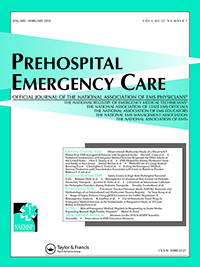 Cover image for Prehospital Emergency Care, Volume 22, Issue 1, 2018