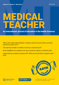 Cover image for Medical Teacher, Volume 40, Issue 3, 2018