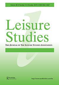 Cover image for Leisure Studies, Volume 38, Issue 5, 2019