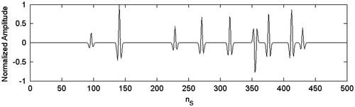 Figure 13 Observed data. nS denote the number of samples of the seismogram.