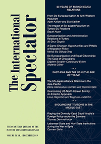 Cover image for The International Spectator, Volume 54, Issue 4, 2019