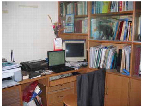 Fig. 1 Photo of apartment in Beijing where family locates the computer in the shared study to enhance parental supervision of children's technology use
