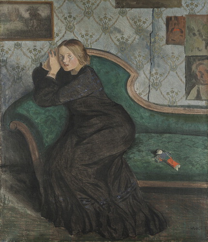 Figure 1. Ivar Arosenius, Portrait of the Artist's Wife, 1906, painting, tempera on canvas, 108 × 91 cm, GKM 1769, Gothenburg Museum of Art.