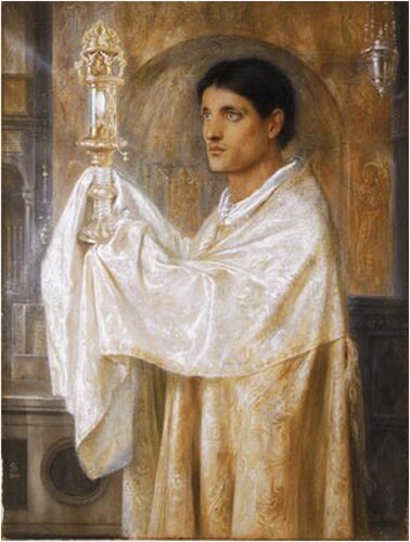 Figure 19. Simeon Solomon, Mysteries of Faith (c. 1870), oil on canvas, Walker Art Gallery, Liverpool, public domain image.
